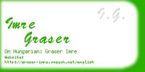 imre graser business card